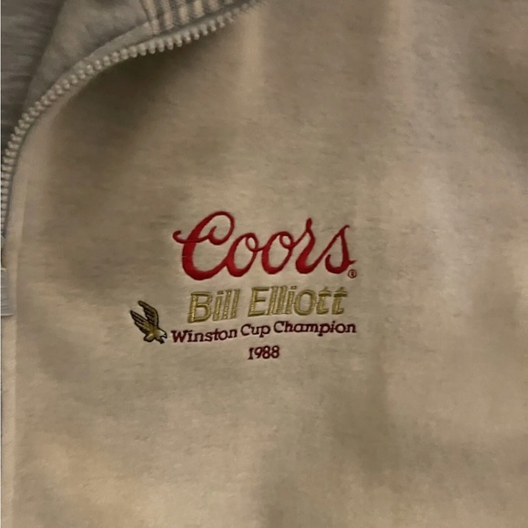 Bill Elliott Zip Up Fleece Coors NASCAR Winston Cup ‘88 Champion Sz Large VGC - Picture 8 of 8